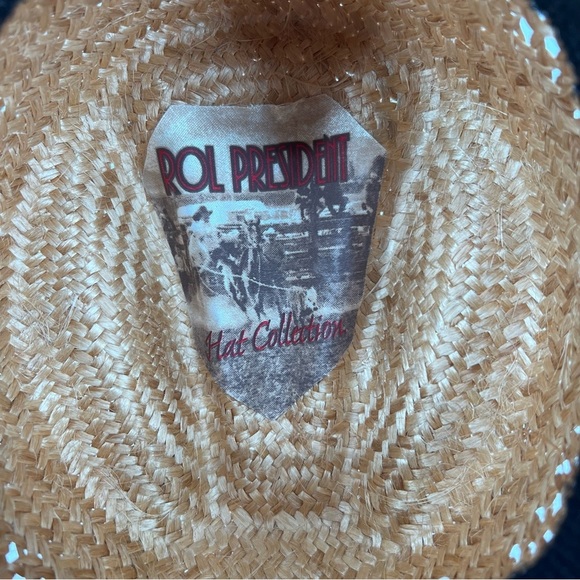 Rol President Vintage Straw Cowboy Hat - Picture 6 of 9